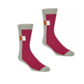 CALVIN KLEIN Logo Men's Business Socks in Pink/ Grey - 1 Pack