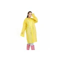 Costcom Adult Unisex Waterproof Jacket EVA Poncho Raincoat Rain Coat Rainwear -Yellow