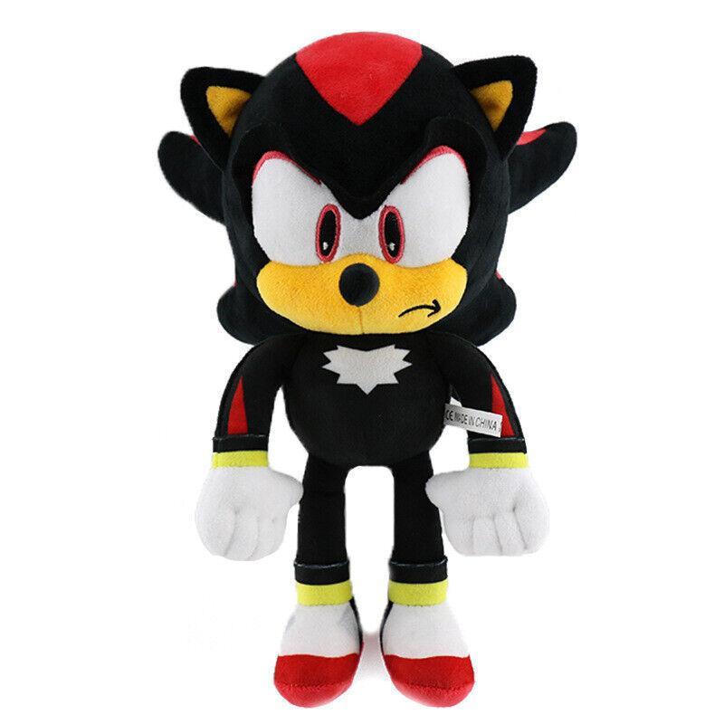 30cm Sonic The Hedgehog Knuckles Shadow Tails Sonic Doll Plush Toy (Color:Black)