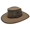 Jacaru Parks Koolaroo Wide Brim Outback Hat - Brown - L