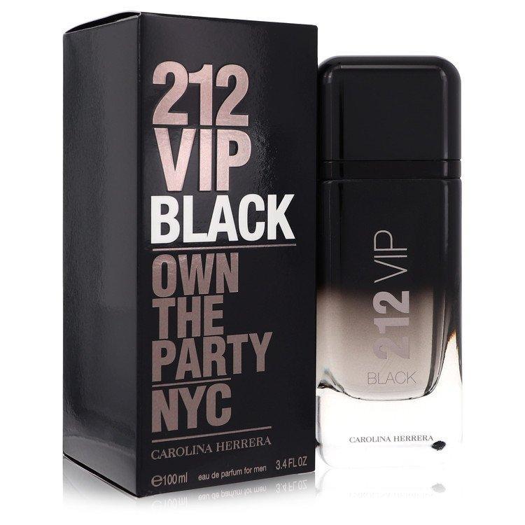 212 Vip Black Eau De Parfum Spray By Carolina Herrera 100 ml - 3.4 oz Eau De Parfum Spray