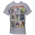 Marvel The Avengers Hero Trading Card Images T-shirt Medium