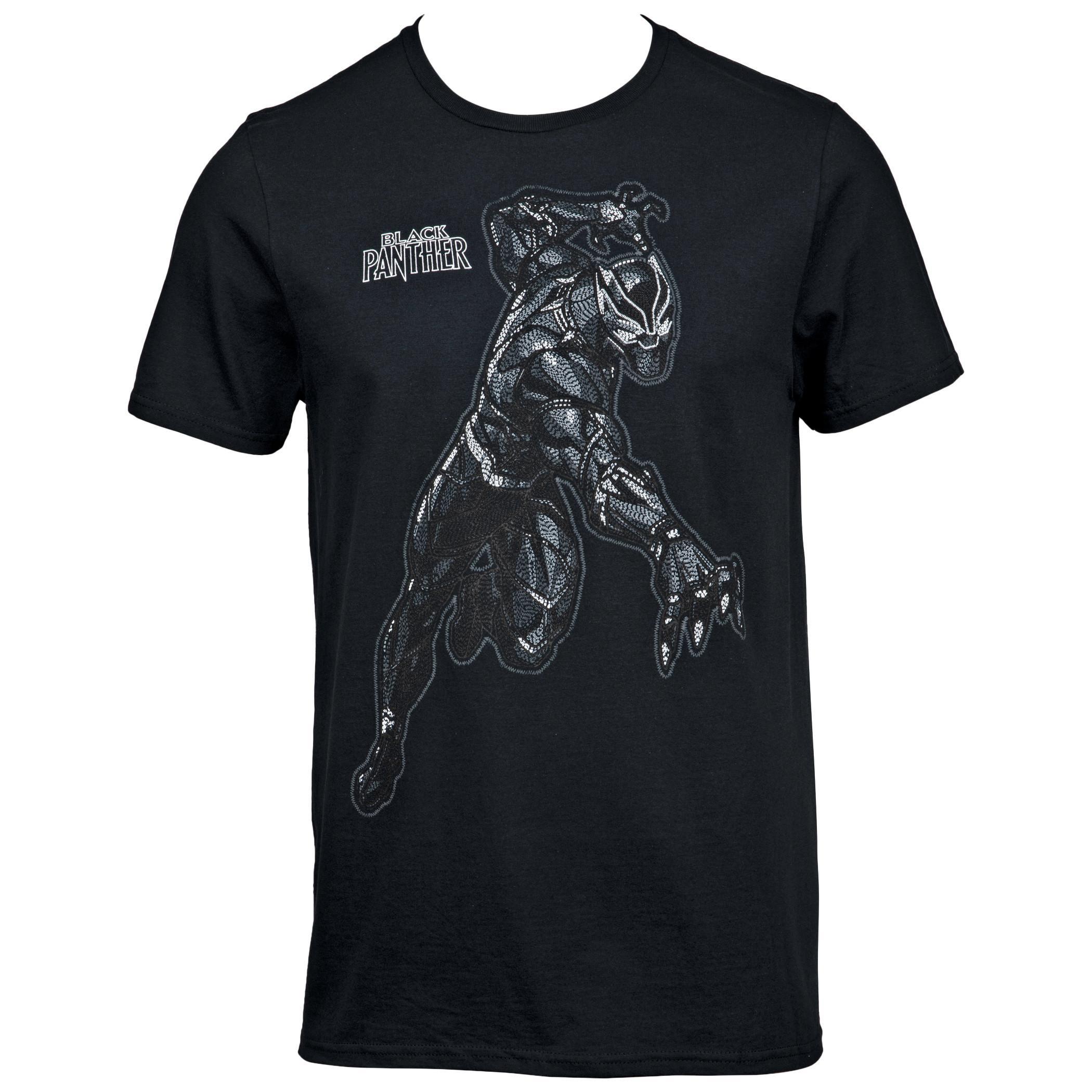 Marvel Comics Black Panther Striking T-Shirt Large