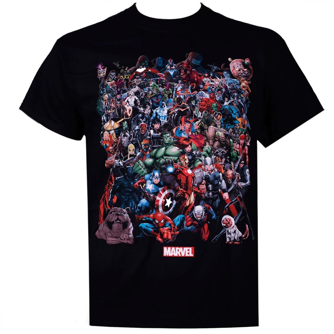 Marvel Universe Black Men's T-Shirt Small