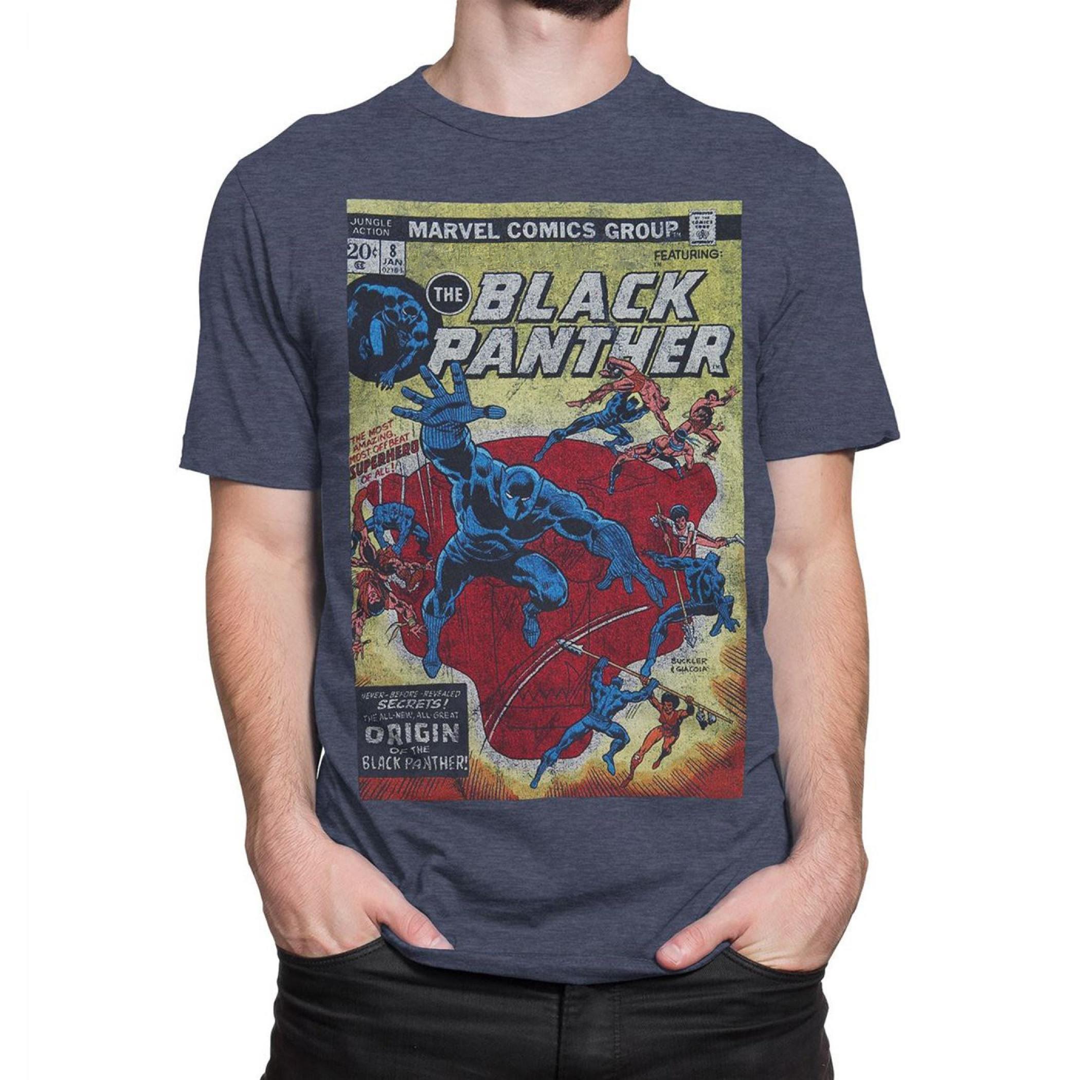 Black Panther Jungle Action #8 Cover Men's T-Shirt 2XLarge