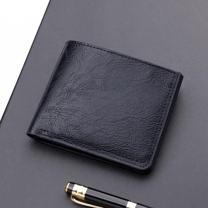 Button Wallet Short Men's Wallet Wallet Can Hold Driver's License