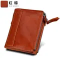 Amazon explosion men crazy horse leather wallet wallet anti-theft brush anti RFID male leather wallet