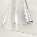 PVC Tablecloth Protector 107X213.4CM Clear Plastic Table Cloth Cover Transparent