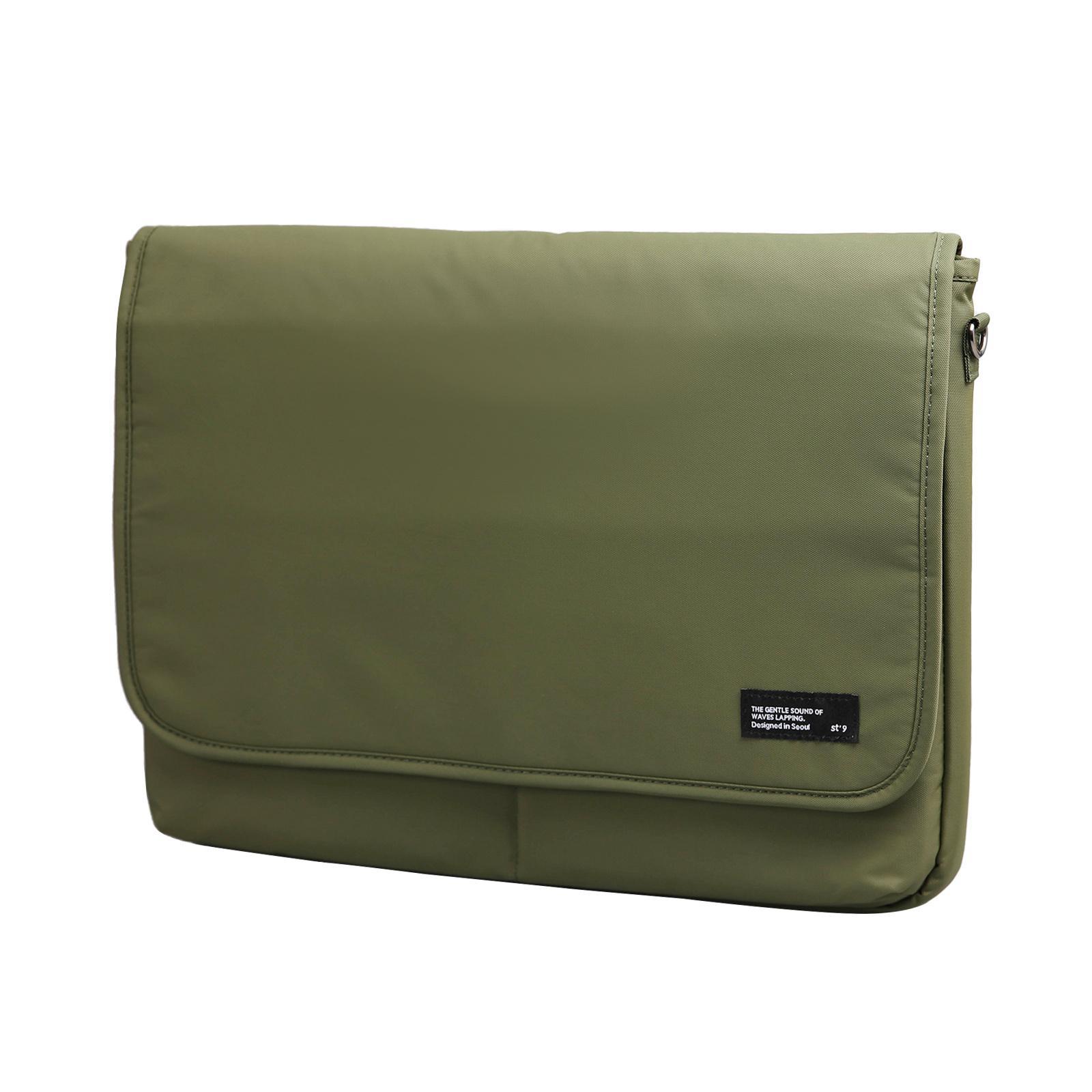 ST9 L size 15.6/16 inch Khaki Laptop Sleeve Padded Shoulder Bag Travel Carry Case LATO