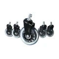 【Sale】5x Office Chair Rollerblade Caster Wheels Safe for All Floors - Universal Fit