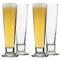 4pc Ecology Classic 420ml Clear Beer Glass Pilsner Glasses Glassware Barware Set