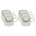 6x Ecology 340ml Stoneware Coffee/Tea Nomad Mug Dishwasher Safe Cup Charcoal