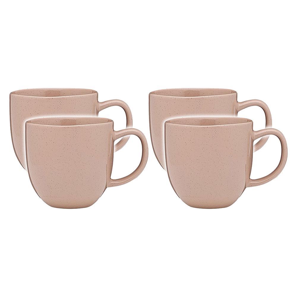 4x Ecology Dwell Mug Dust 300ml Stoneware Coffee Drink/Tea Drinking Cup Pink