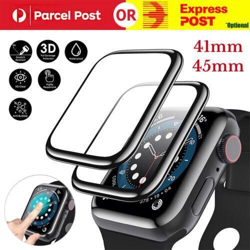 Soft Glass Screen Protector 3D 41/45mm For Apple Watch For iWatch 7 6 5 4 3S - For Apple Watch 7 41mm