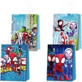 12PC Paper Spidey and Friends Spiderman Lolly Loot Bags