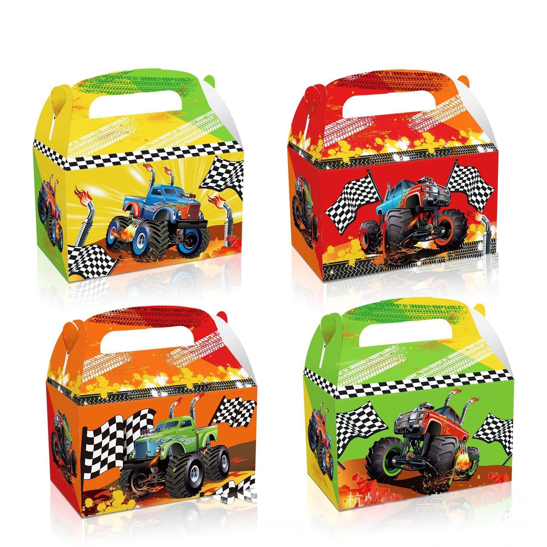 12PC Monster Truck Lolly Loot Box Party Supplies