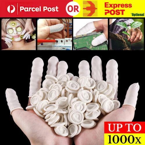 up to 1000x Latex Rubber Finger Cots Sets Fingertips Protector Art Craft Factory - 200pcs