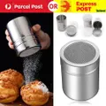 Stainless Steel Icing Sugar Cocoa Coffee Shaker Chocolate Powder Flour Duster - 1x Coffee Duster