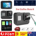 Black Tempered Glass Screen Protector Sport Camera Film For Gopro Hero 8 - 1 set (3pcs Tempered Glass + G...