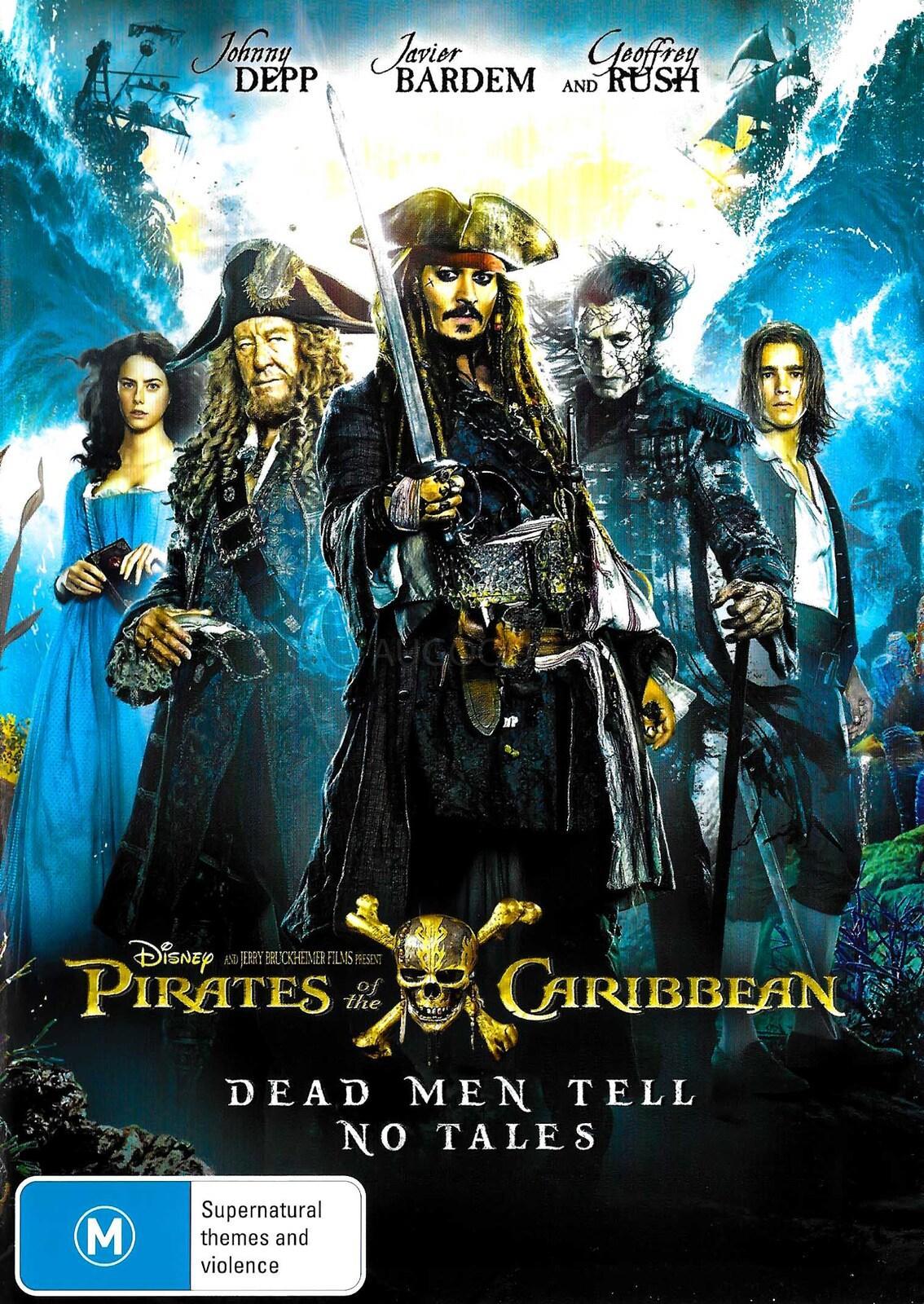 Pirates of the Caribbean Dead Men Tell No Tales DVD Preowned: Disc Excellent