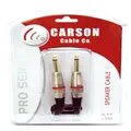 Carson PRO 20 Foot Black Speaker Lead Cable Straight Plug High Quality
