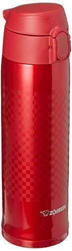 Zojirushi 16-Ounce/ 480 ml Ichimatsu Red Stainless Steel Mug Vacuum Insulated, Red, SM-TAE48SA RZ