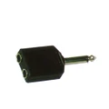 CARSON - Rock Plugs Adaptor 6.3 Mono Jack to 2 x 6.3 Mono Sockets