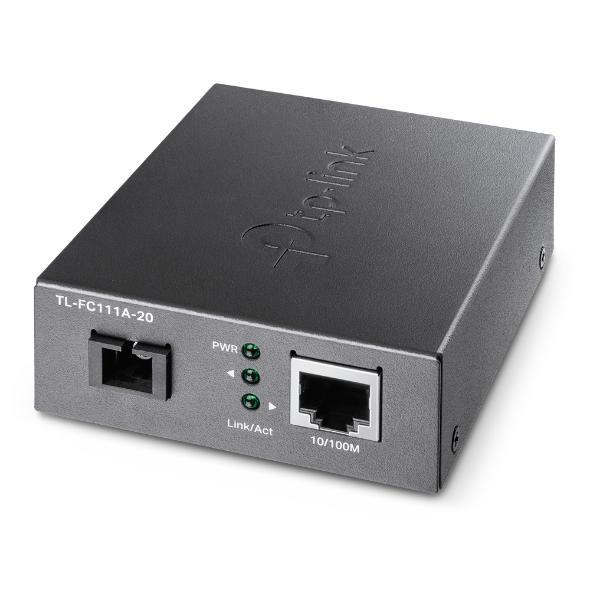 TP-LINK TL-FC111A-20 10/100 Mbps WDM Media Converter - IEEE 802.3u 1550nm 20KM Compatible with TL-FC111B-20