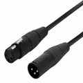 Stage Series Balanced XLR Shielded Microphone Cable BLACK - Choose Length - 1m