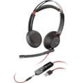 Poly Blackwire 5220 On-Ear Binaural Headset USB-A - 3.5mm - UC CORDED - Stereo -