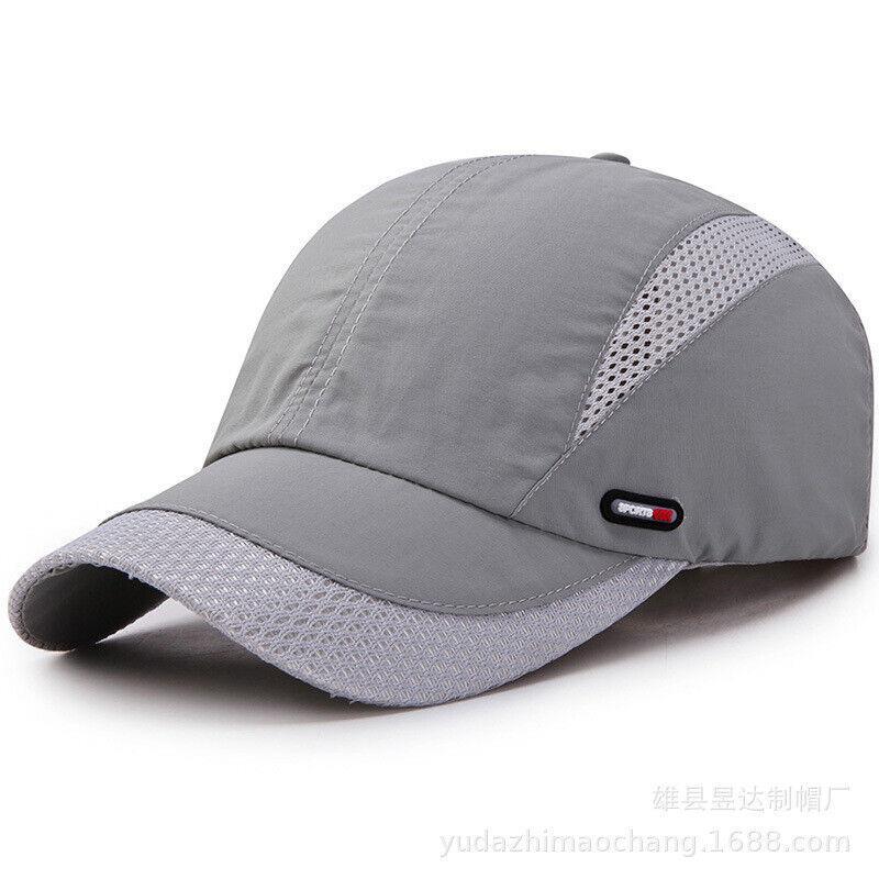 GoodGoods Mesh Baseball Hat Outdoor Running Visor Breathable Caps(Gray)