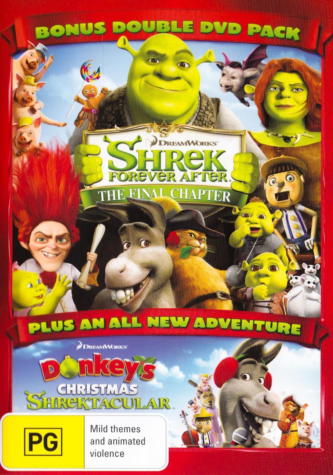 Shrek 4 Forever After / Donkey's Christmas Shrektacular (Region 4) DVD Preowned: Disc Like New