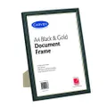 Carven Document Frame A4 - Black/Gold