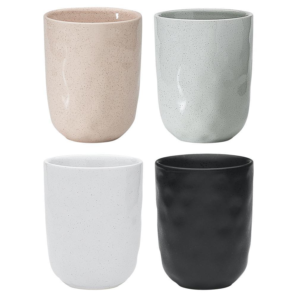 4pc Ecology Speckle Stoneware Cuddle Mugs/Cups/Drinkware Tea/Coffee Set 250ml