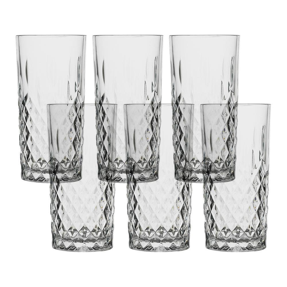 6pc Ecology Remi 320ml Hi Ball/Highball Tumblers Water/Cocktail Drinking Glass