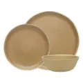 12pc Ecology Matla Stoneware Dinner Set Plate/Side Dish/Bowl Dinnerware Caramel