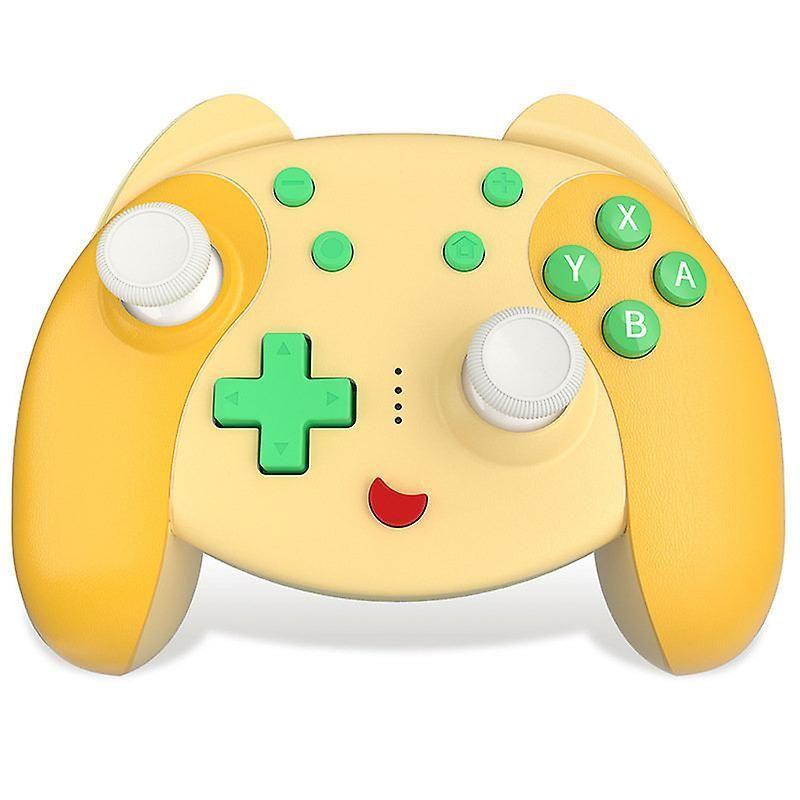 Wireless Controller for Nintendo Switch, pro Controller for Switch / Swith Lite, Cute PC Game Controllers with NFC / Alarm Clock / Turbo / 6 Axis Kawaii Gifts for Women / Men(yellow)