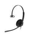Yealink YHS34 Mono Wideband Noise-Canceling Headset, Monaural Ear, RJ9, QD Cord, Leather Ear Piece, Hearing Protection YHS34-M