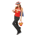 DC Comics Wonder Woman Glitter Cowboy Hat (Red/Blue) (One Size)