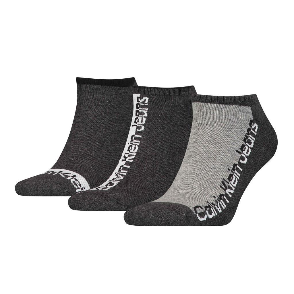 Calvin Klein Mens Trainer Socks (Pack of 3) (Charcoal) (7 UK-11 UK)