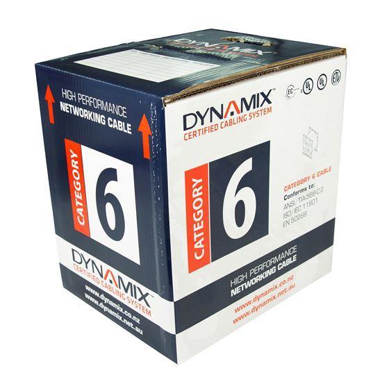 DYNAMIX 305m Cat6 Orange UTP SOLID Cable Roll, 250MHz, 23AWGx4P, PVC Jacket