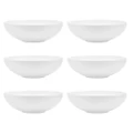 6x Ecology 18.5cm Canvas Bowl Coupe Kitchen Food/Soup Serving Dinnerware White