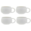 4x Ecology 280ml Circa Soup Cup Coffee/Tea Drinking Mug Kitchen Stoneware Chalk