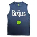 The Beatles Tank Top Muscle T Shirt Drop T Logo & Apple new Official Unisex Blue