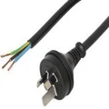 Prolink 15Amp 3 Pin Plug Mains Cord to Bare End 3m Black