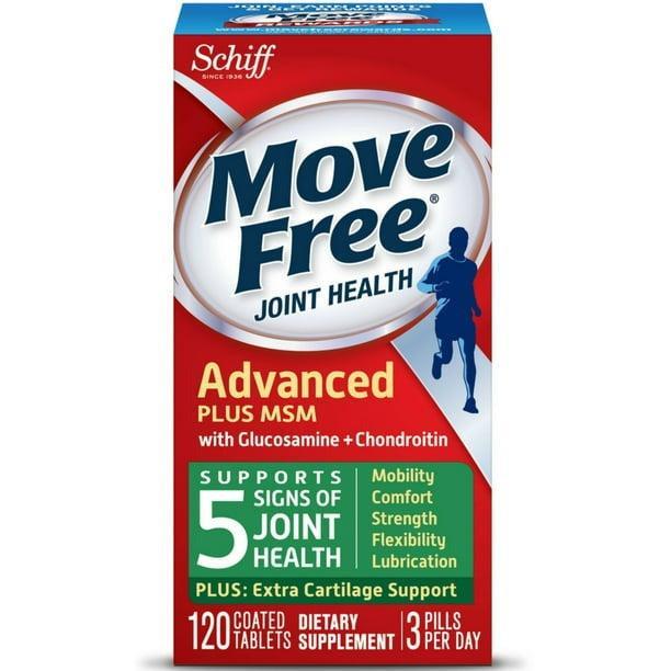 Schiff Move Free Joint Health Advanced Plus MSM 120 Coated Tablets