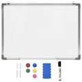 Magnetic Dry-erase Whiteboard White 90x60 cm Steel vidaXL