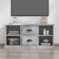 TV Cabinet Concrete Grey 99.5x35.5x48 cm Engineered Wood vidaXL