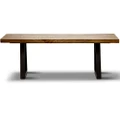 【Sale】Begonia Coffee Table 130cm Live Edge Solid Mango Wood Unique Furniture - Natural