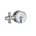 Gainsborough Neue Double Cyclinder Smooth Round Deadbolt Brushed Satin Chrome 1951SMBSCV